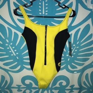 Body Glove Smush Smush One Pc Swim Yellow Sz XS